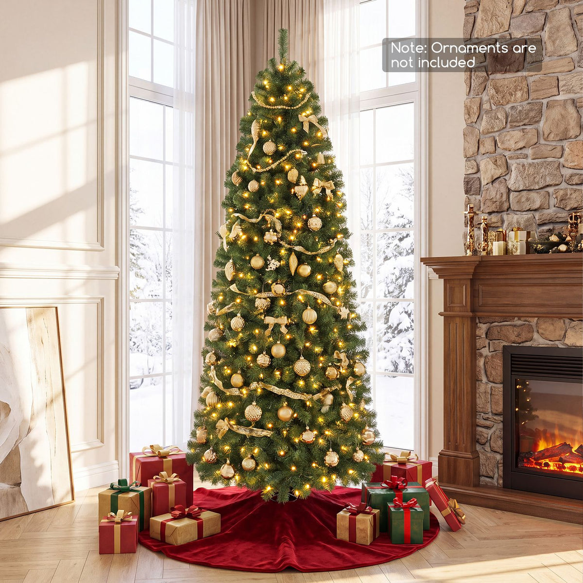 7.5 FT Smart Pencil Christmas Tree with Pre