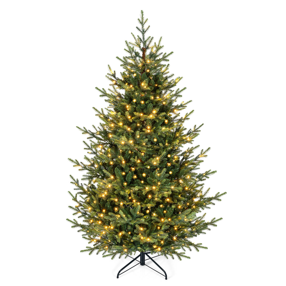6 FT Pre-Lit Artificial Christmas Tree with 240 Warm White LED Lights