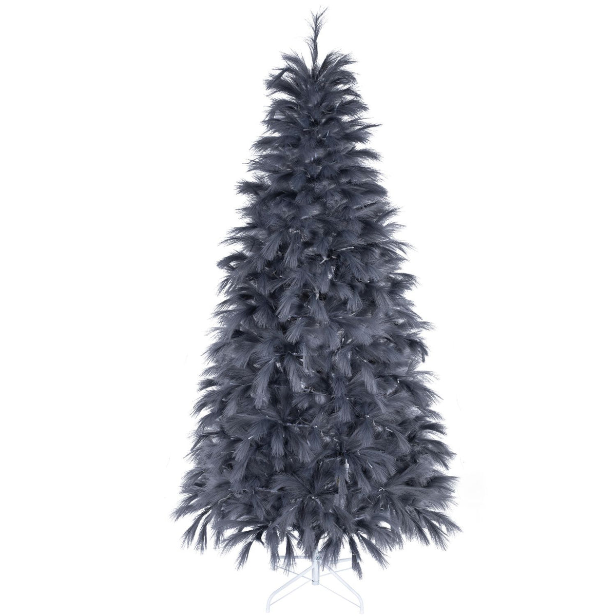 7 FT Pre-Lit Christmas Tree with Feather