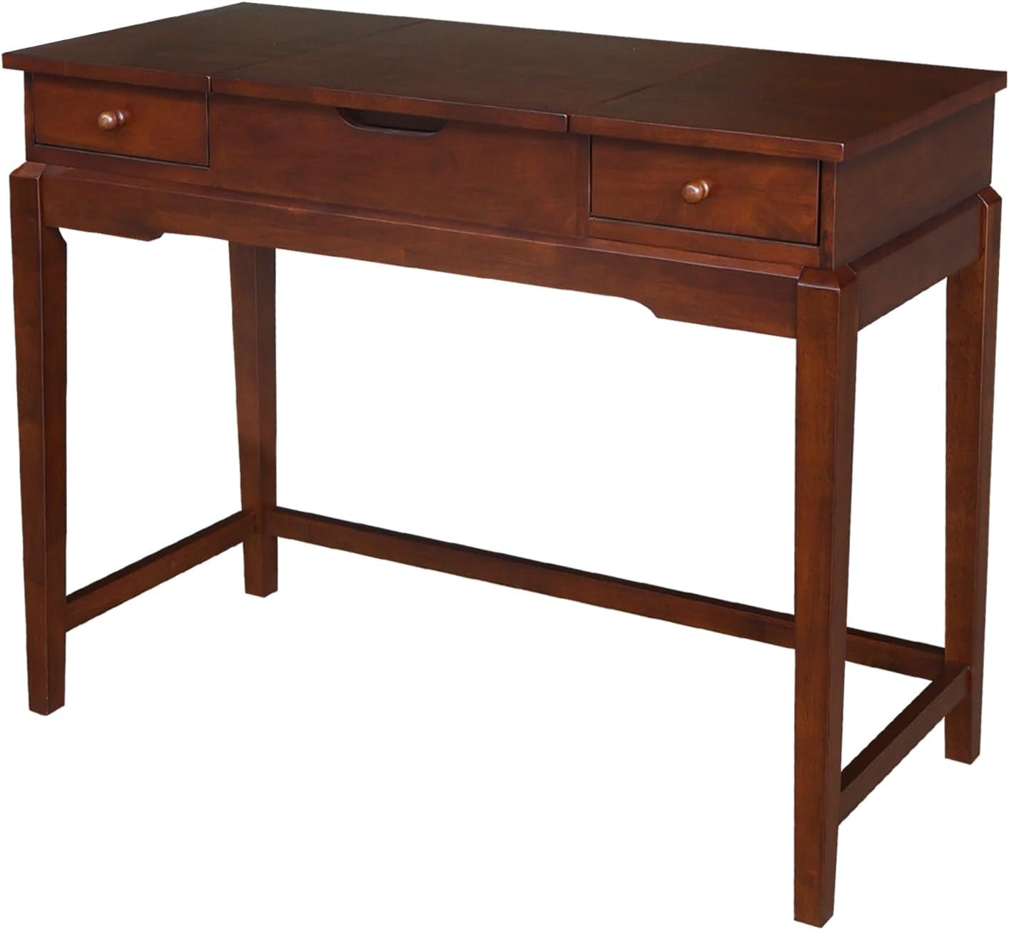 Solid Wood Vanity Table, Unfinished