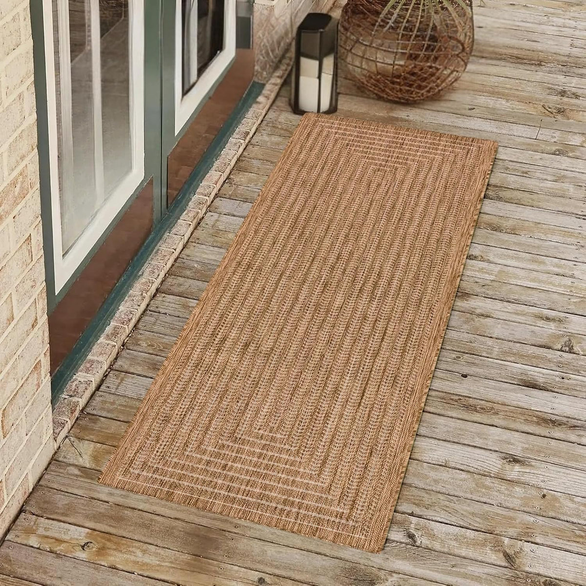 Adiva Rugs Outdoor Indoor Area Rug, Weather Resistant, Easy to Clean, Stain Resistant Floor Mat for Dining, gallery view 25