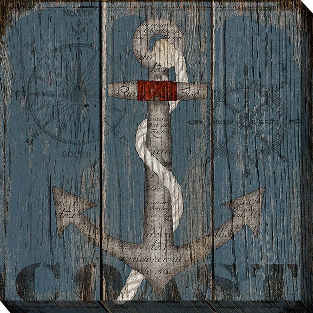 Maritime Anchor Outdoor Canvas Wall Art
