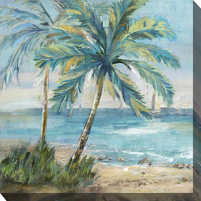 Coastal Palm No1 Outdoor Canvas Wall Art