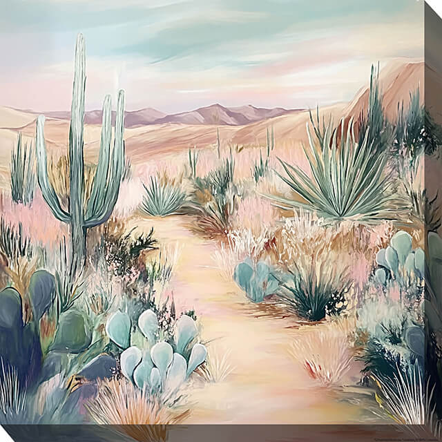 Arid Desert Outdoor Canvas Wall Art