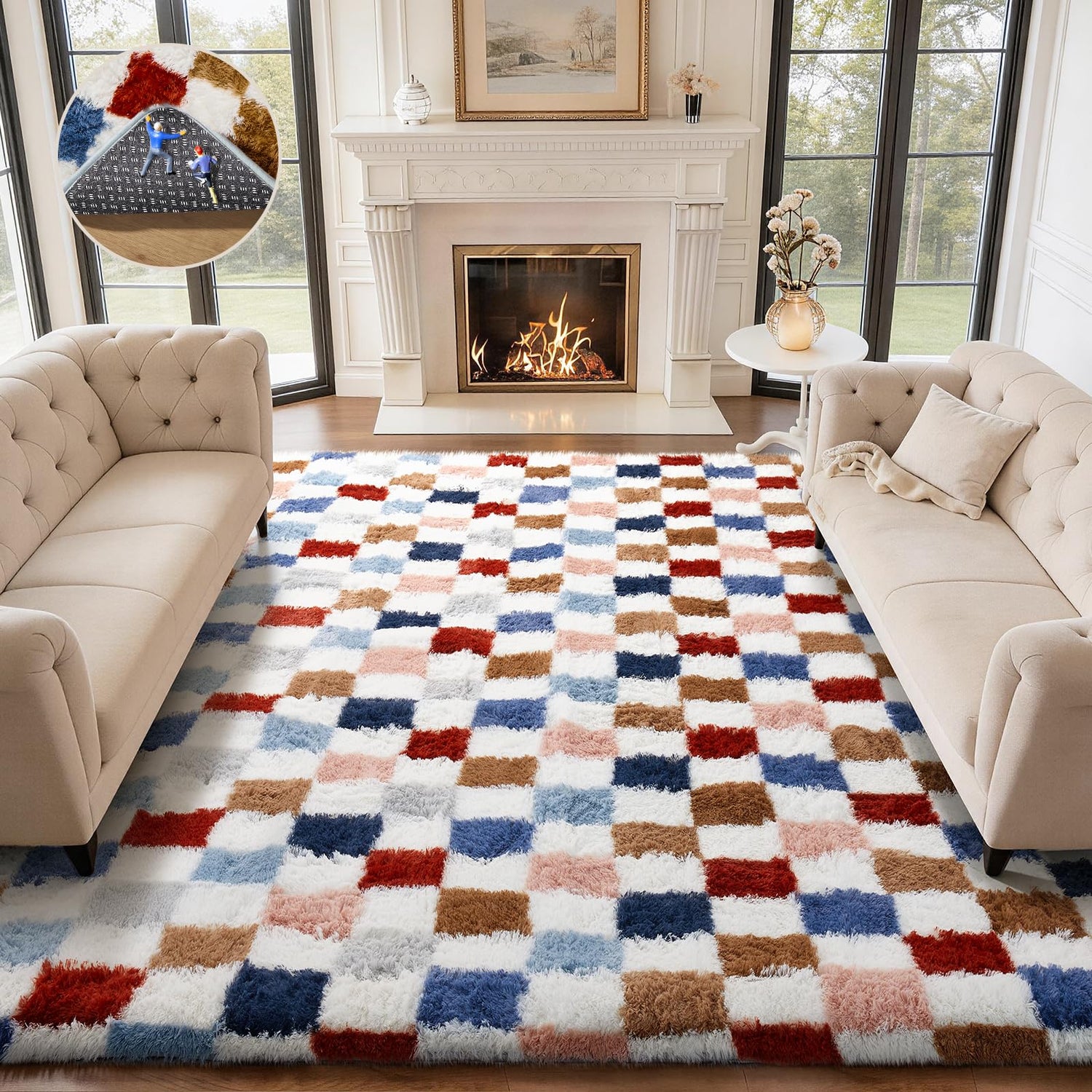 Ophanie Area Rugs for Bedroom Living Room