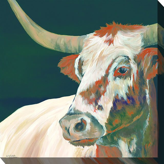 Head Of The Herd Outdoor Canvas Wall Art