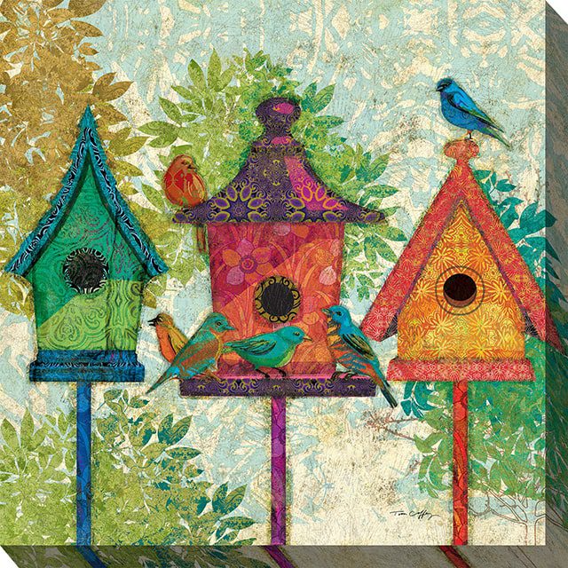 Three Neighbors Outdoor Canvas Wall Art