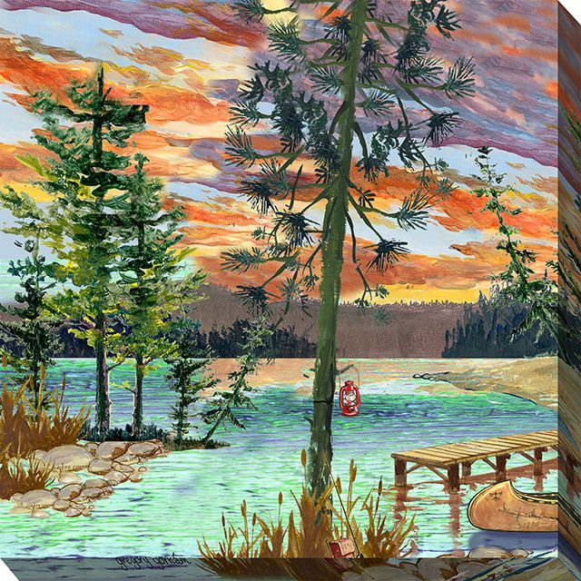 Summer Camp Outdoor Canvas Wall Art