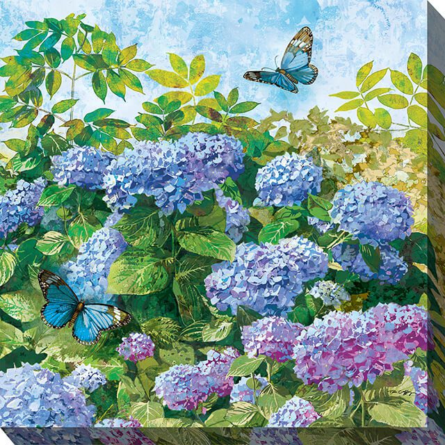Butterfly Blues Outdoor Canvas Wall Art
