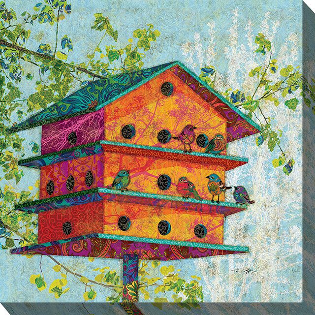 For The Birds Outdoor Canvas Wall Art