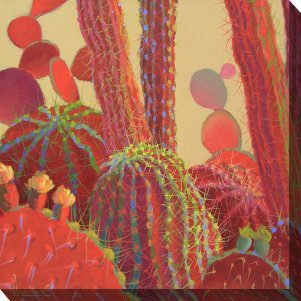 Desert Blooms Outdoor Canvas Wall Art