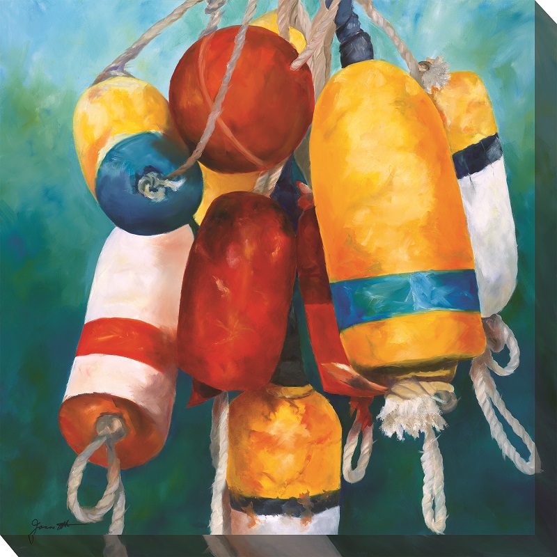 Buoys Outdoor Canvas Wall Art