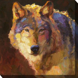 Amadeus Wolf Outdoor Canvas Wall Art