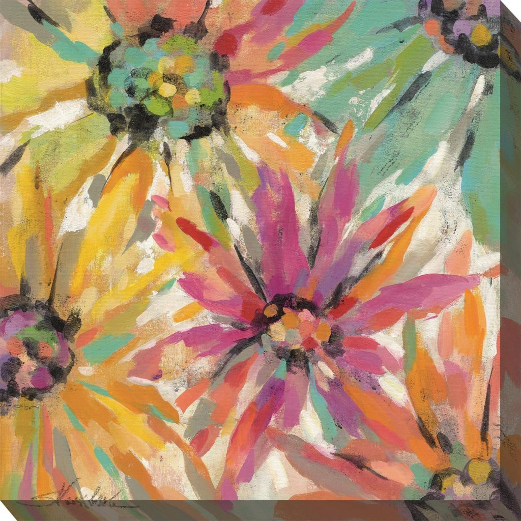 Perky Petals Outdoor Canvas Wall Art
