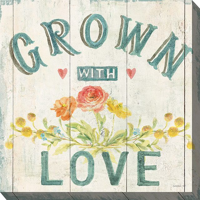 Grown With Love Outdoor Canvas Wall Art