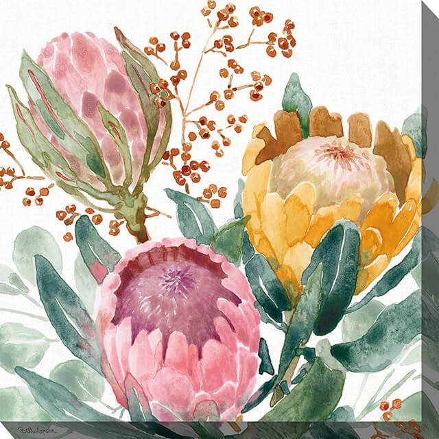Protea Passion Outdoor Canvas Wall Art