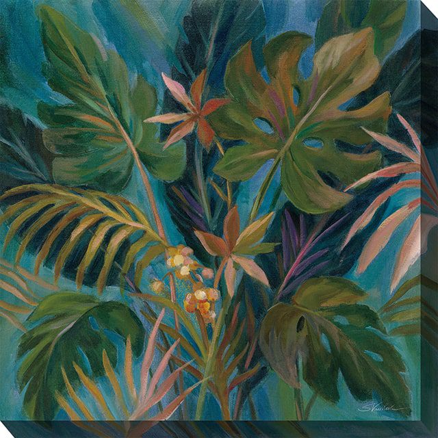 Midnight Tropics Outdoor Canvas Wall Art