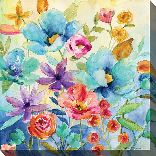 Floral Medley Outdoor Canvas Wall Art