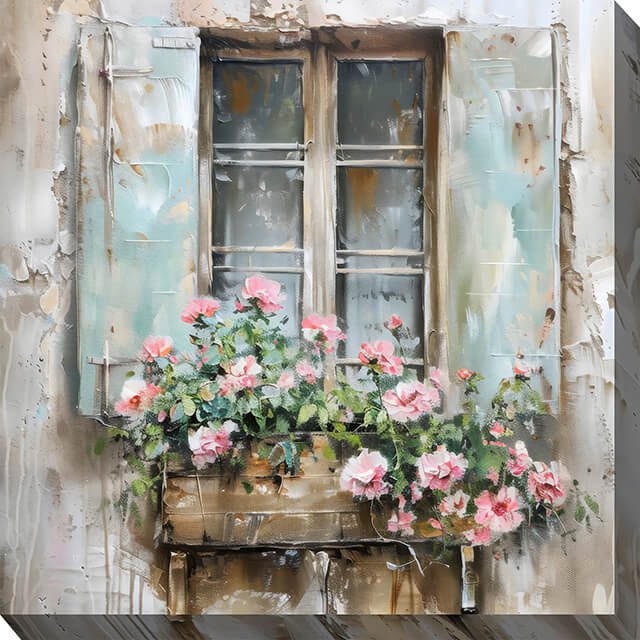 French Country Outdoor Canvas Wall Art