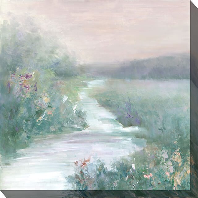 Sunrise Stream Outdoor Canvas Wall Art