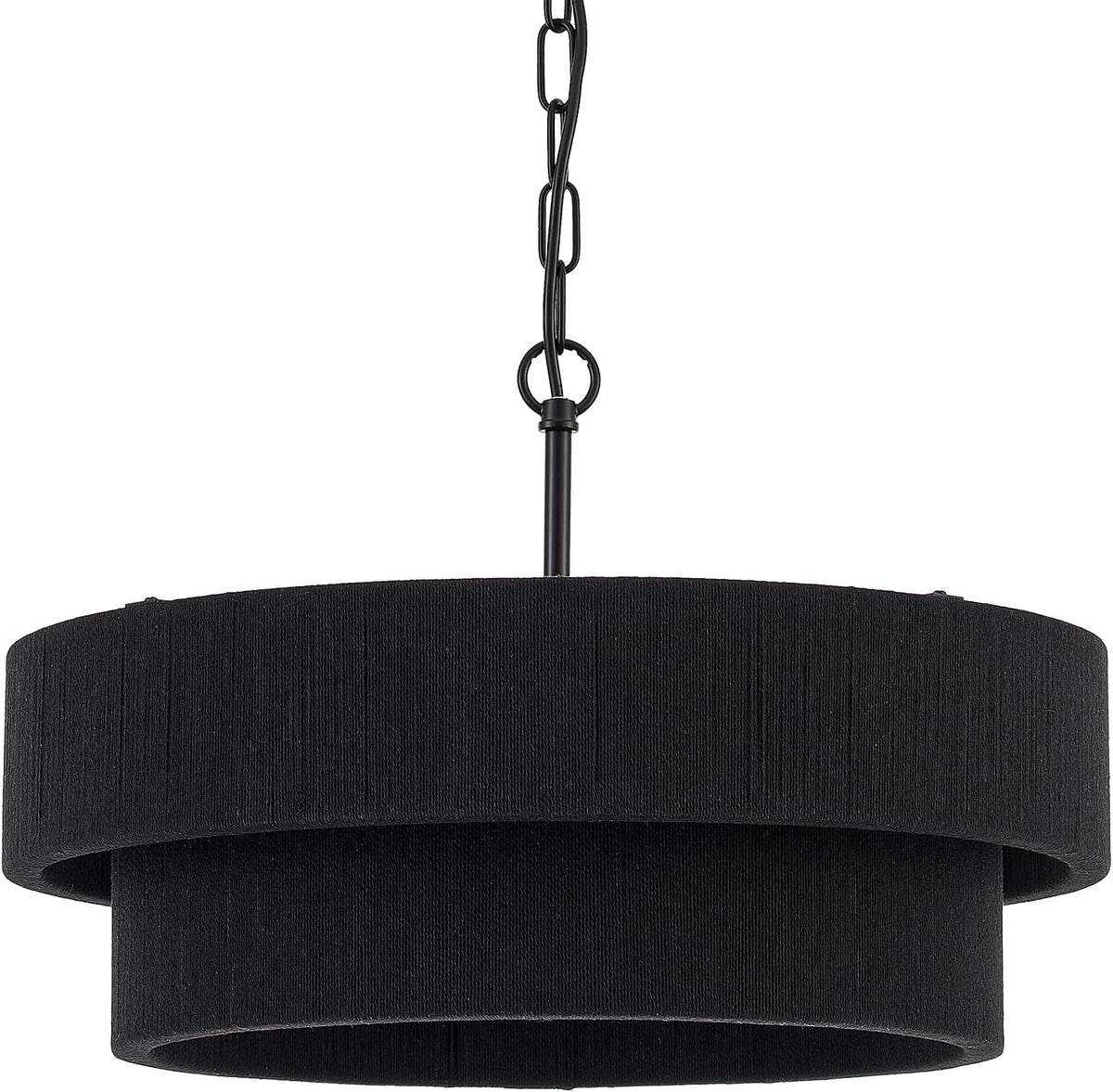 20”Hand Woven Rattan Chandelier Boho Pendant Light Adjustable Coastal Pendant Light for Kitchen Island, gallery view 12