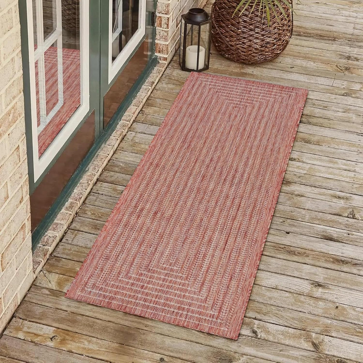 Adiva Rugs Outdoor Indoor Area Rug, Weather Resistant, Easy to Clean, Stain Resistant Floor Mat for Dining, gallery view 23