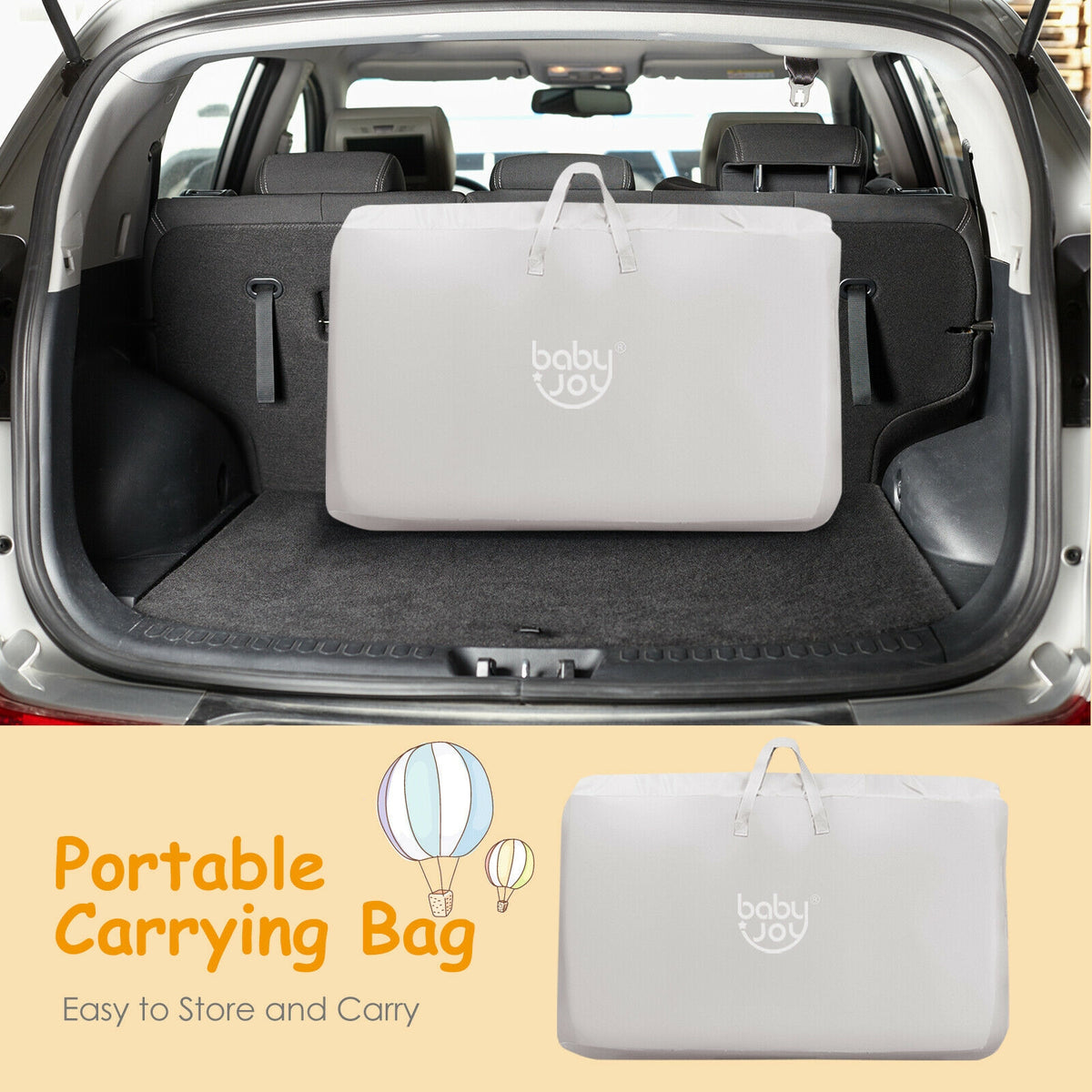 Travel Portable Baby Bed Side Sleeper Bassinet Crib with Carrying Bag