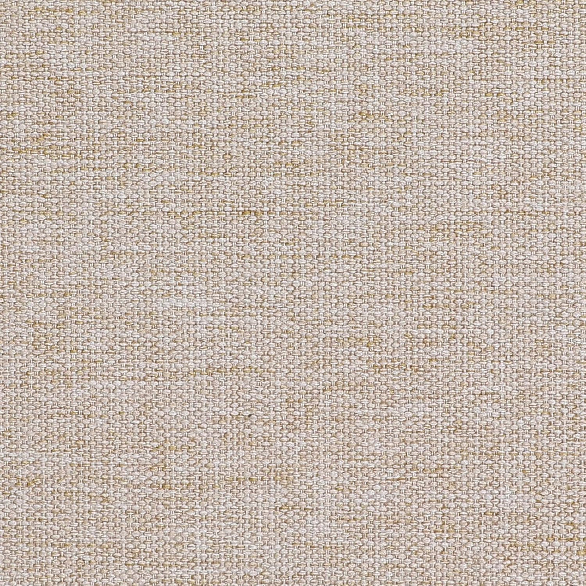 Close-up texture shot of woven oatmeal beige cushion fabric showing yarn detail