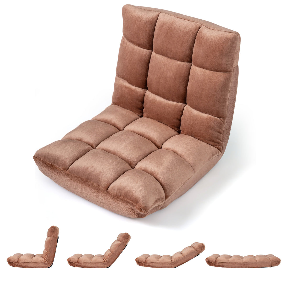 Adjustable 14-position Cushioned Floor Chair