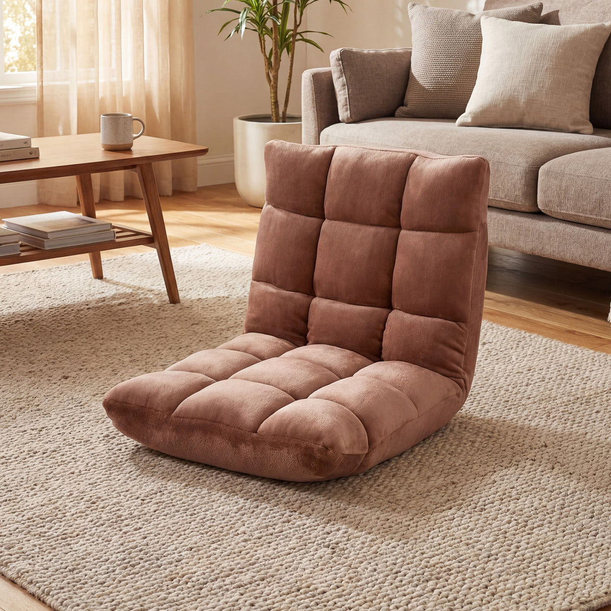 Adjustable 14-position Cushioned Floor Chair