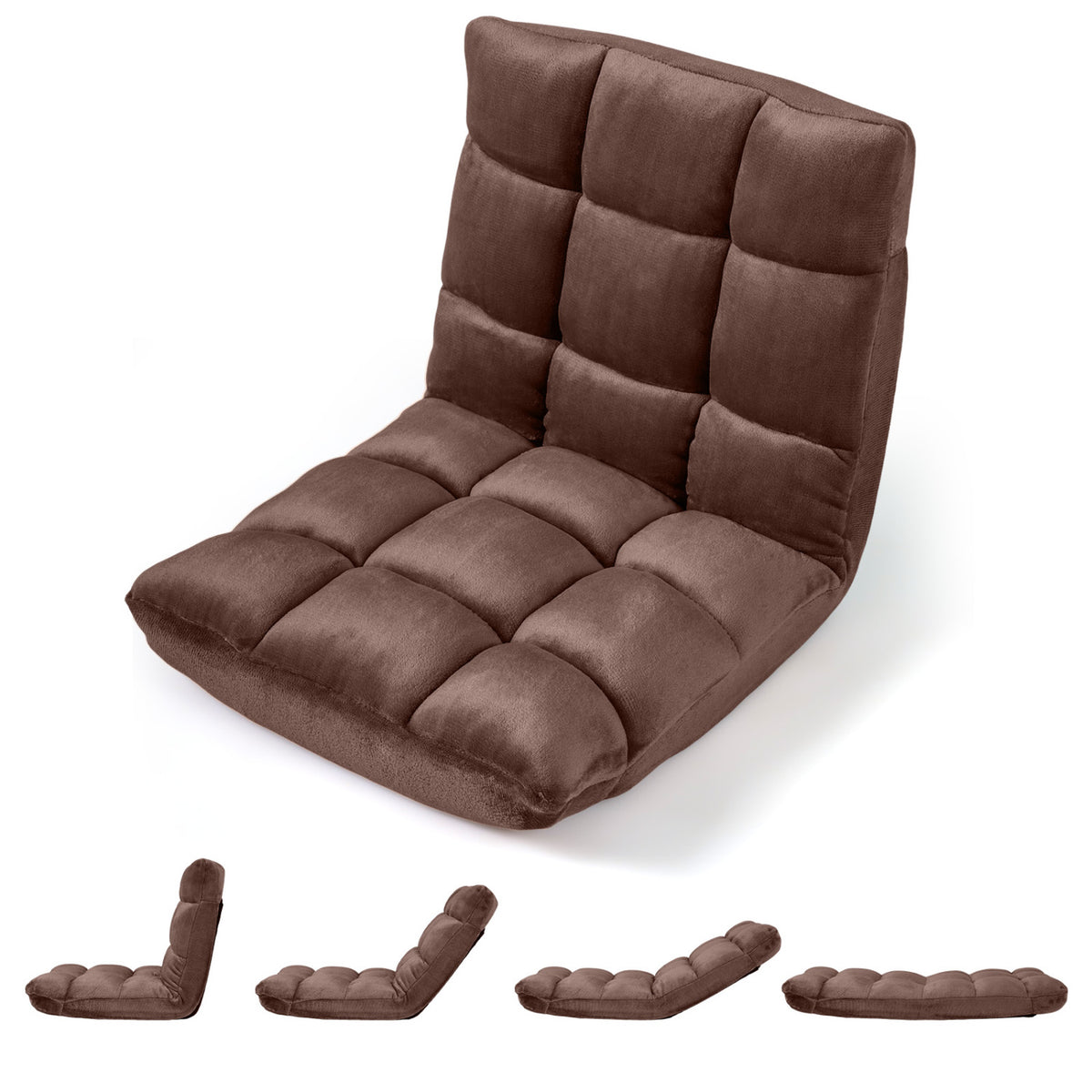 Adjustable 14-position Cushioned Floor Chair