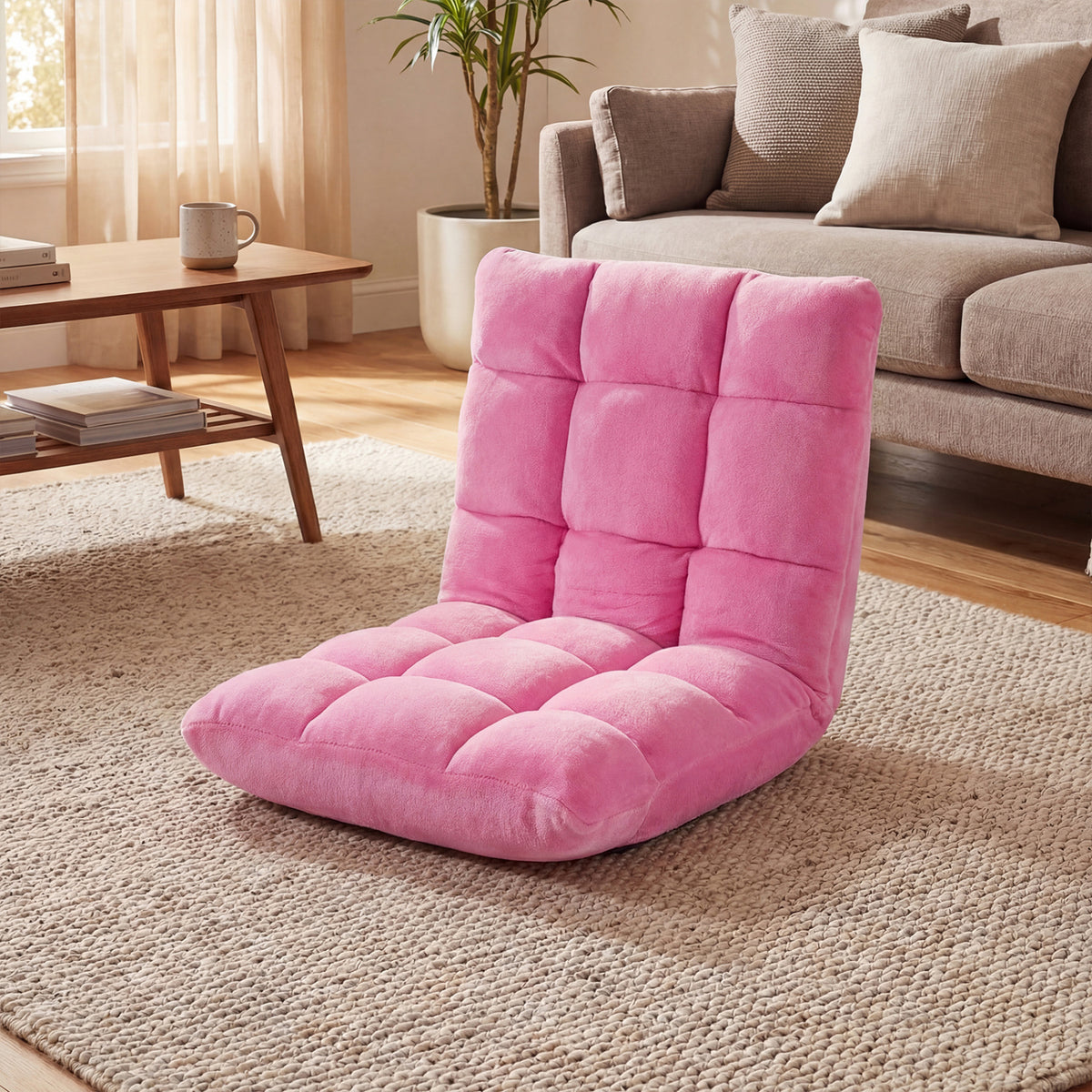 Adjustable 14-position Cushioned Floor Chair