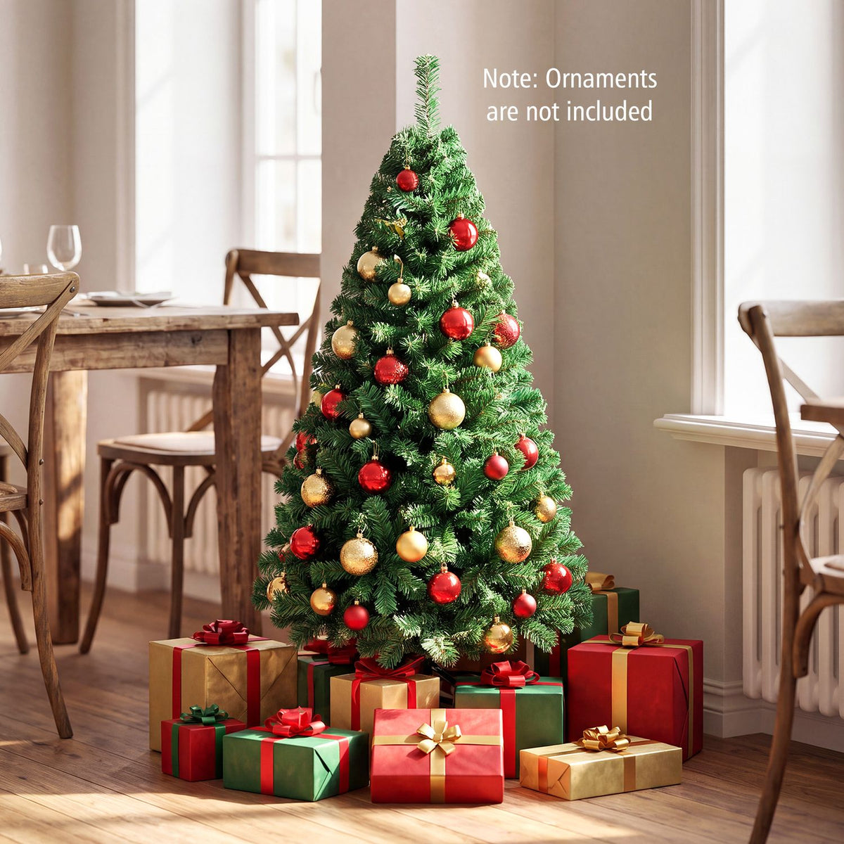 Artificial PVC Christmas Tree with Solid Metal Stand
