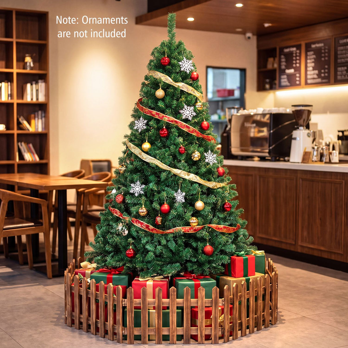 Artificial PVC Christmas Tree with Solid Metal Stand