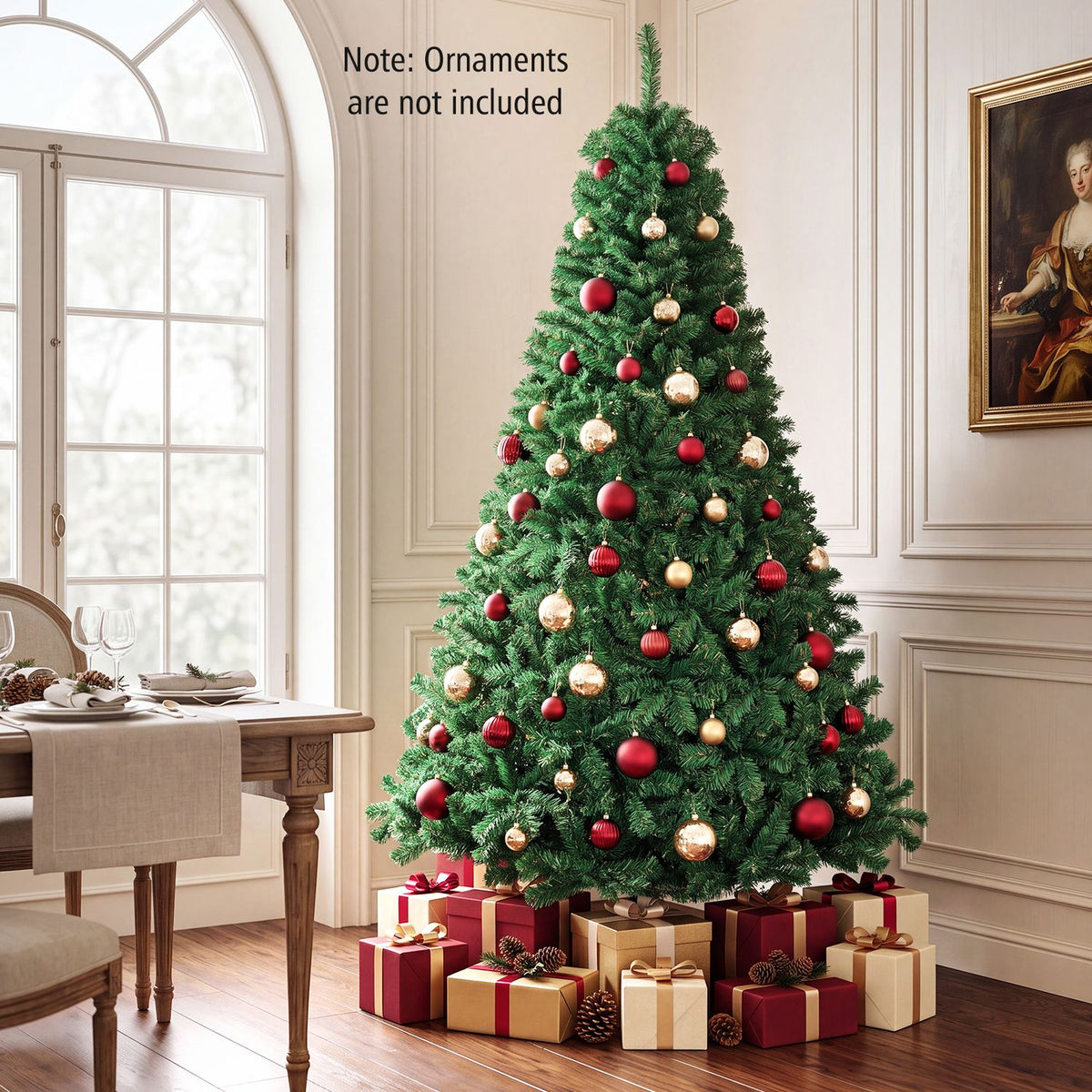 Artificial PVC Christmas Tree with Solid Metal Stand