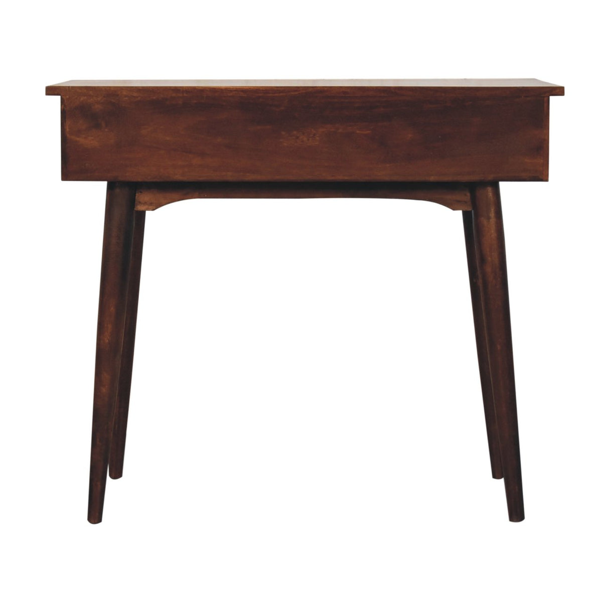 California Walnut Hallway 2 Drawer Console Table