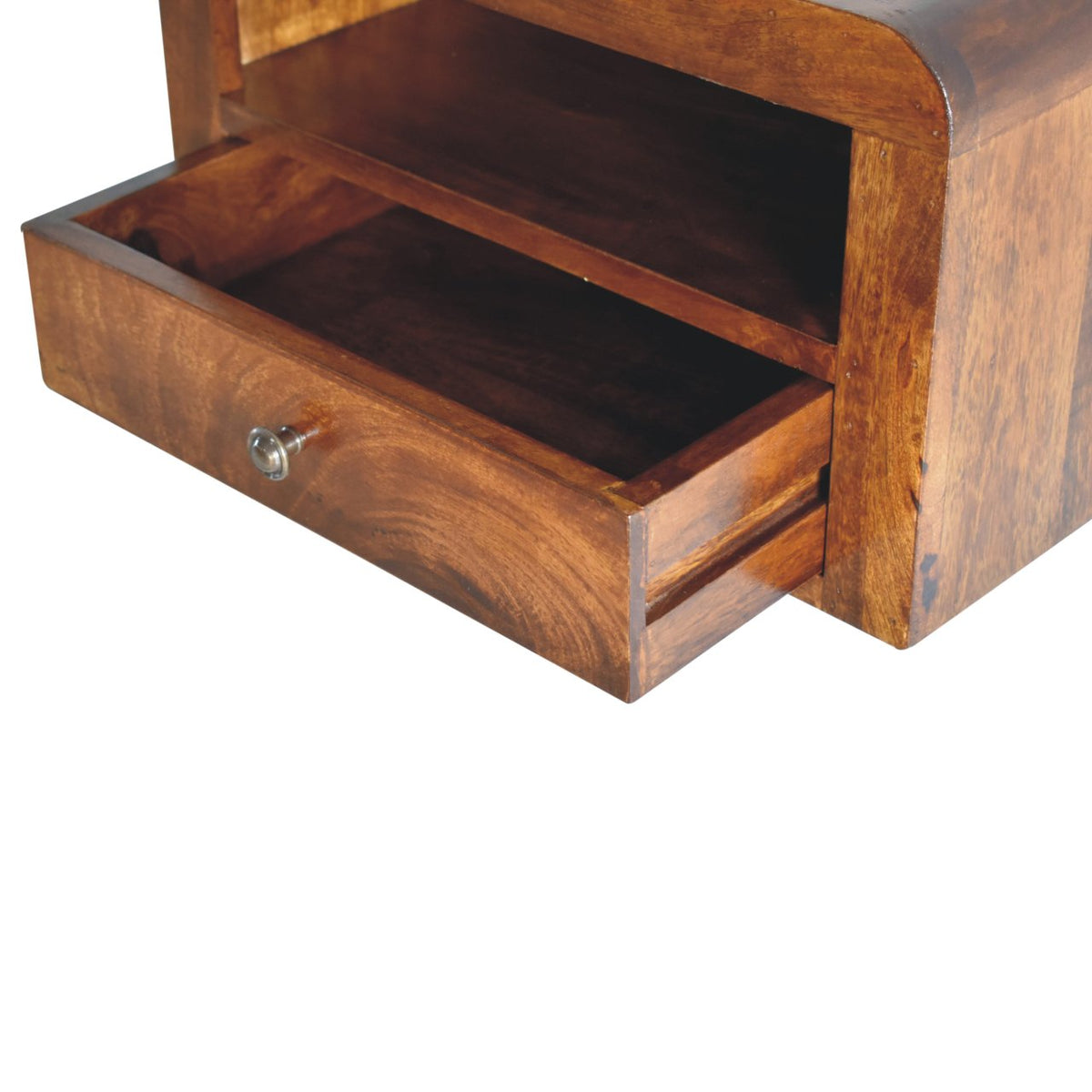 Chunky Chestnut 1 Drawer Wall Mounted Nightstand