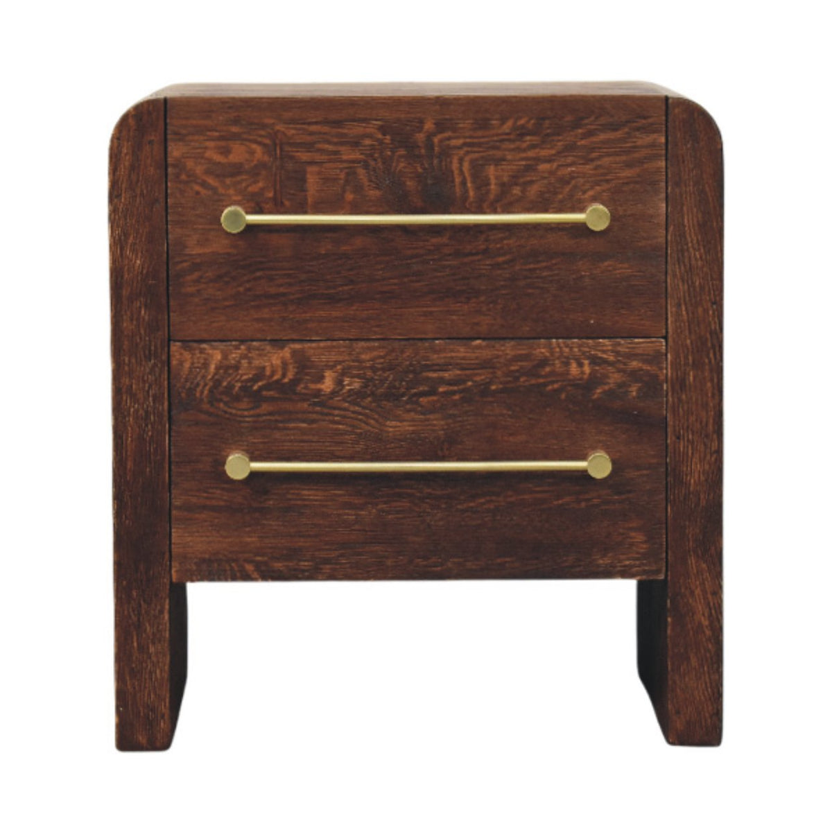 Aurelio Smoked Oak Bedside Table