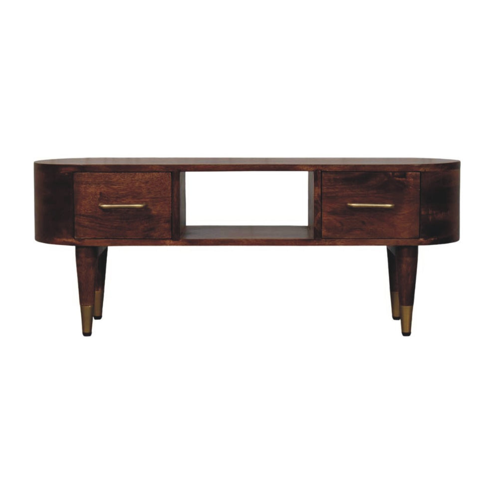 Valenza Curved Media Console