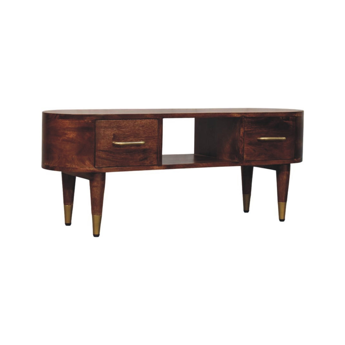 Valenza Curved Media Console