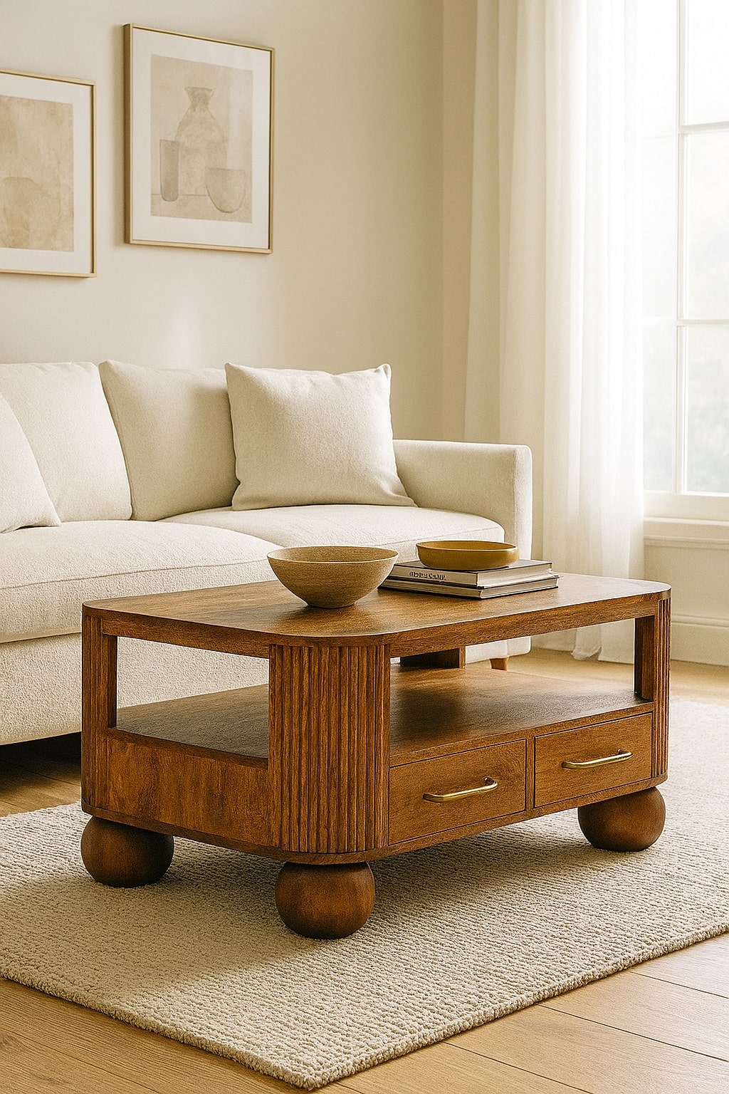 Briarwood Fluted Coffee Table