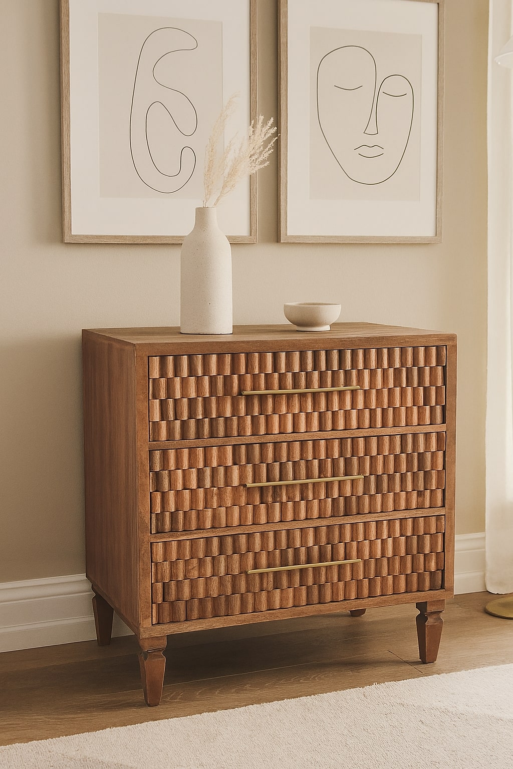 Cadiz Carved Storage Chest