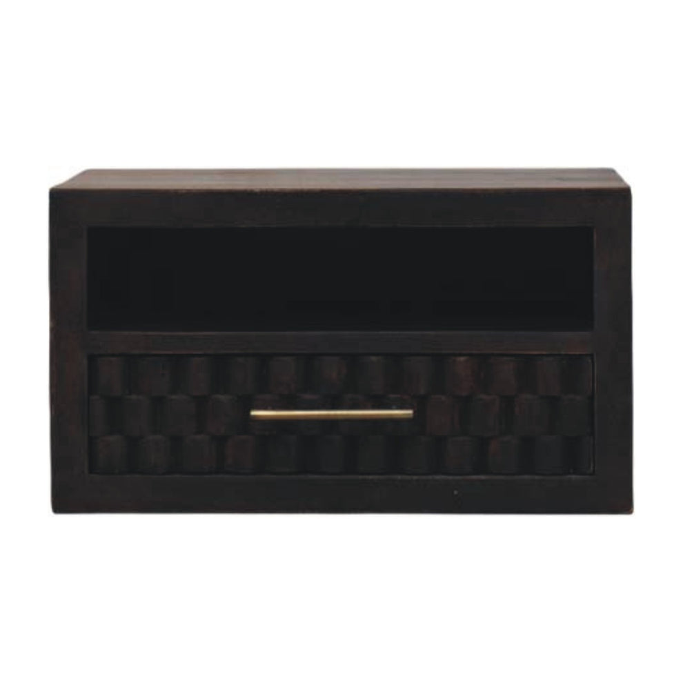 Cadiz Carved Open-Slot Bedside