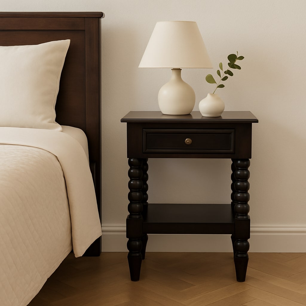 Spindle Winewood Bedside