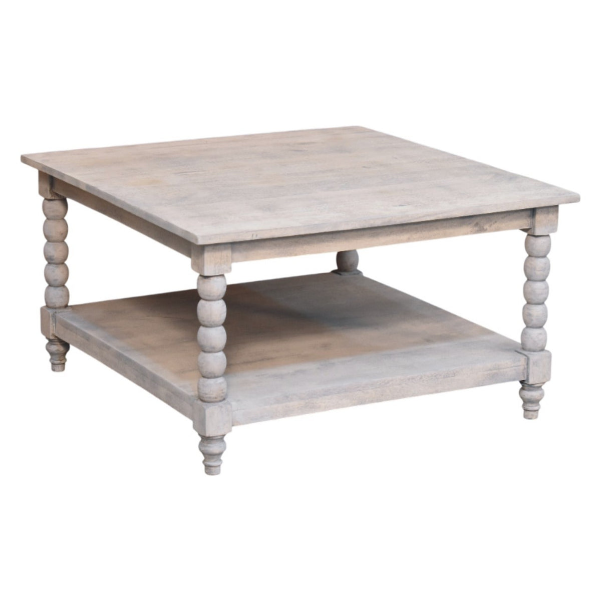 Spindle Acid Wash Coffee Table