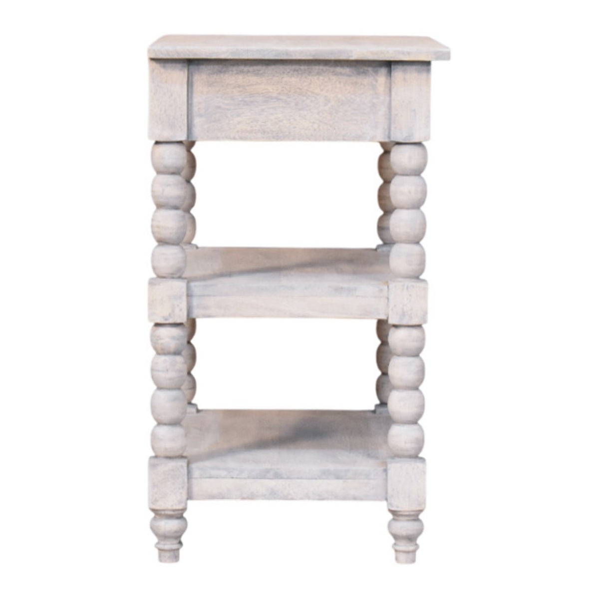 Spindle Acid Wash Side Table