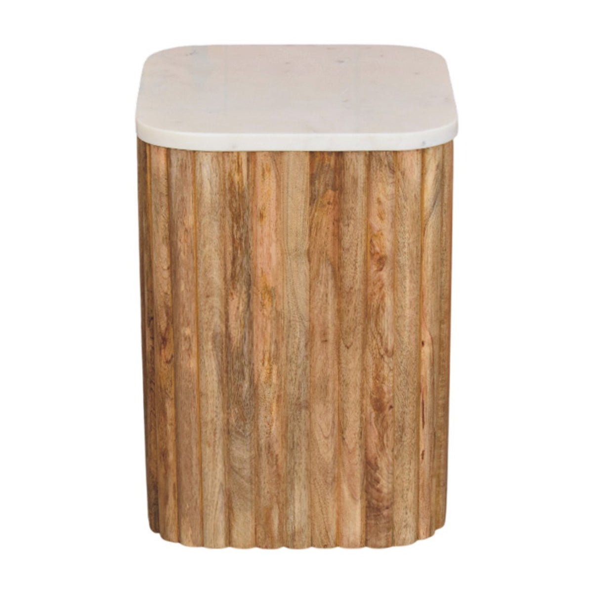 Oakish Marble Side Table