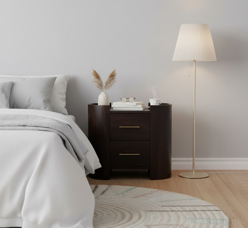Valencia Two-Drawer Bedside Table