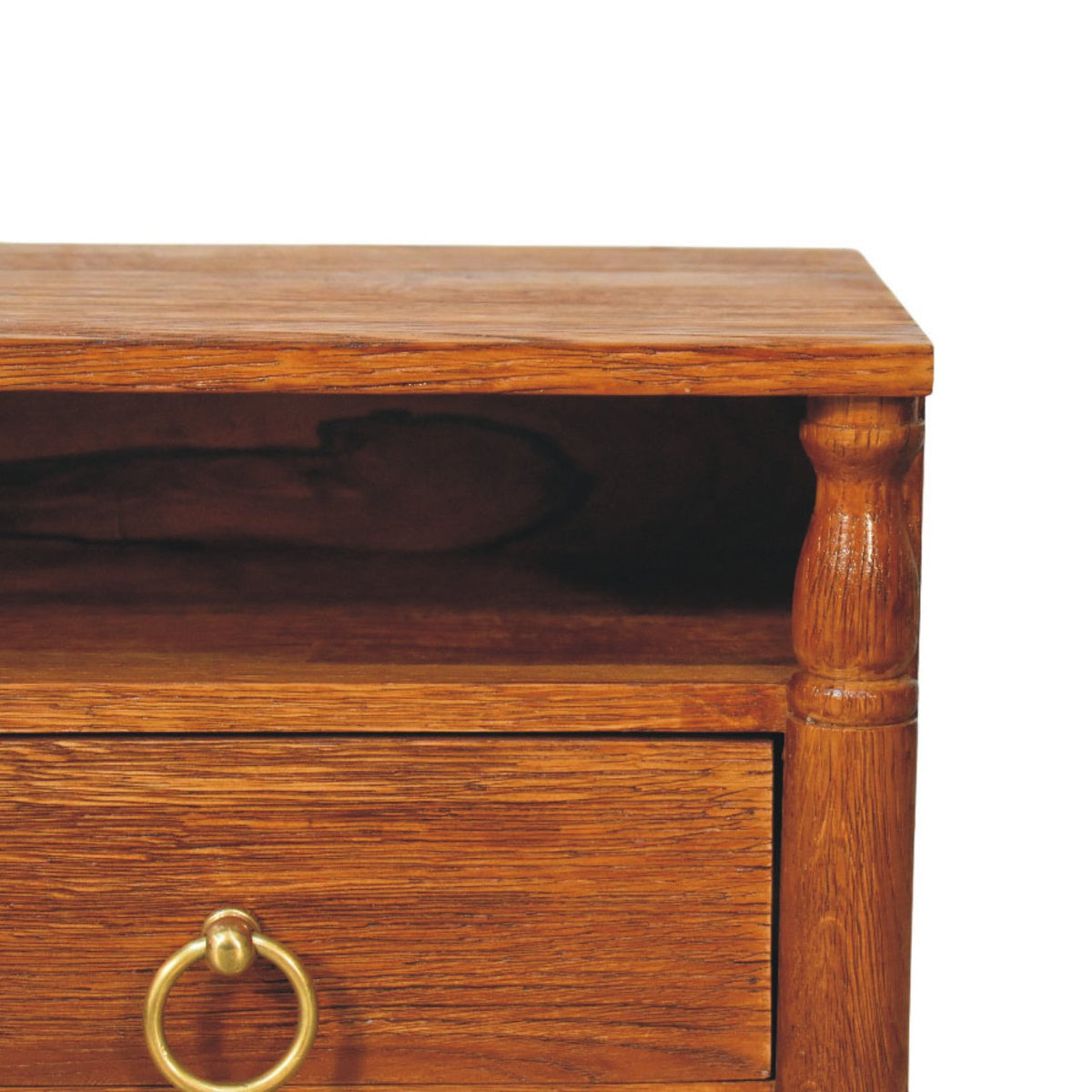 Turned Pillar Wall Nightstand