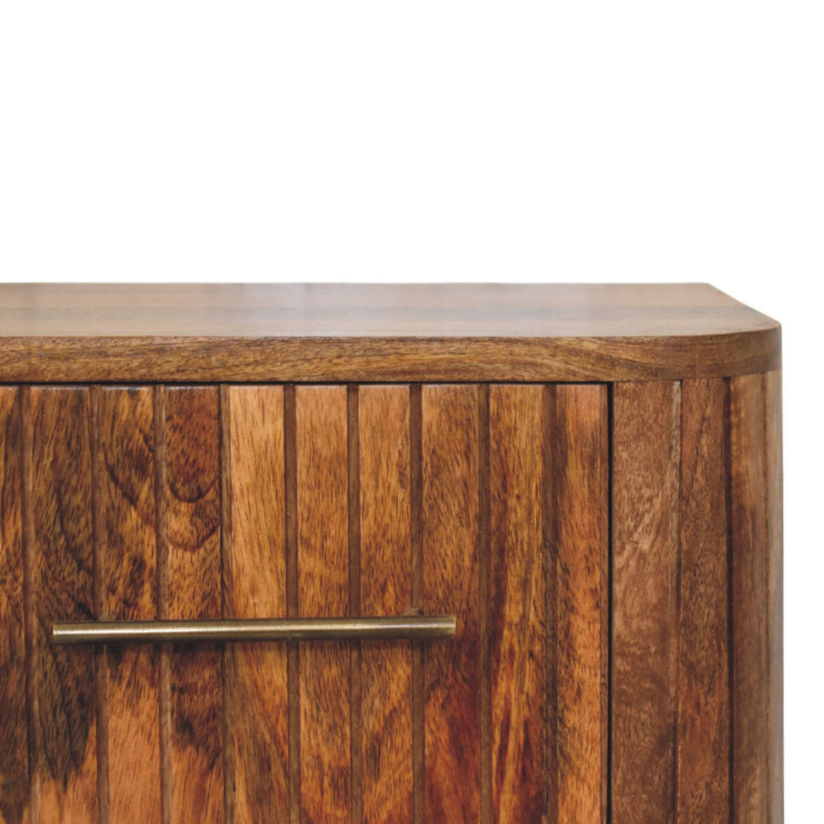 Fluted Bedside with Drawers